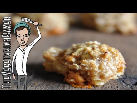 How To Make Gluten Free, Vegan Oatmeal Cookies | Only 2 Ingredients | TheVegetarianBaker