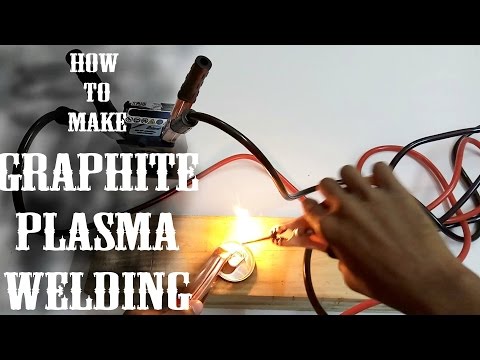 How To Make Graphite Plasma Welding - DIY 1.5V Battery Graphite Plasma Welding #Project 2