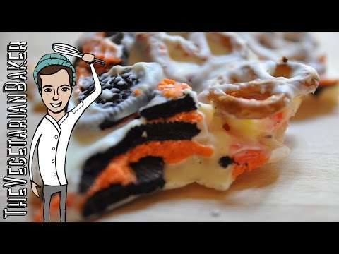 How To Make Halloween Bark | TheVegetarianBaker