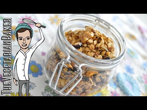 How To Make Homemade Granola | Easy Healthy Snack | TheVegetarianBaker