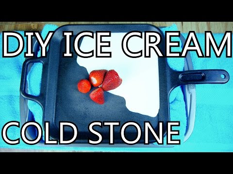 How To Make Ice Cream With A Frying Pan [DIY Cold Stone]