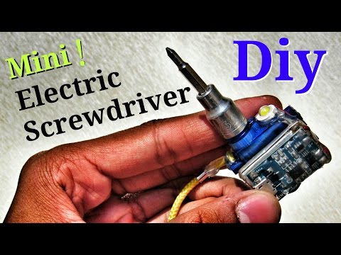 How To Make Mini Electric Screwdriver Tool In a Keychain ! &amp;quot; World's Smallest Electric Screwdriver &amp;quot;