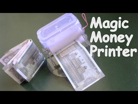 How To Make Money Printer ( Fun Magic Trick | Built From Scrap)