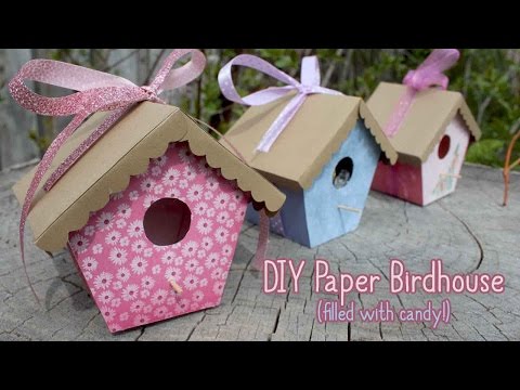 How To Make Paper Birdhouses | Mother's Day Crafts U0001f338