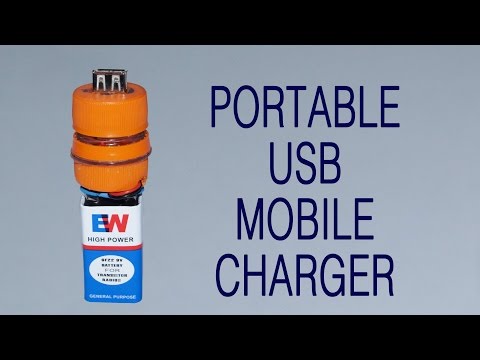 How To Make Portable USB Mobile Charger - DIY Project