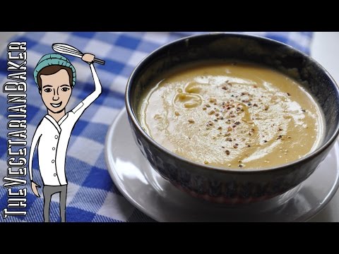 How To Make Roasted Pumpkin Soup | Vegan Fall Recipe | TheVegetarianBaker