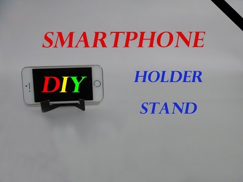 How To Make Smartphone Stand/Holder From Info Card (DIY)