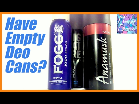 How To Make Spray Paint Can From Empty Deo Can