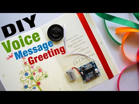 How To Make Voice Greeting Card For Christmas Holidays !  Record Your Greeting Song Message