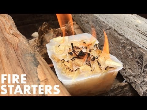 How To Make Water Resistant Fire Starters Using Scrap Wood