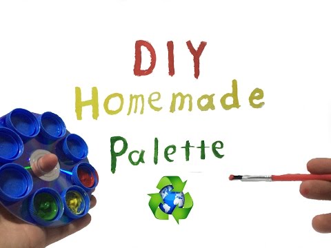 How To Make Watercolor Palette From Trash (DIY Homemade Palette )