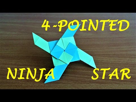 How To Make a 4-Pointed Transforming Ninja Star (Origami)