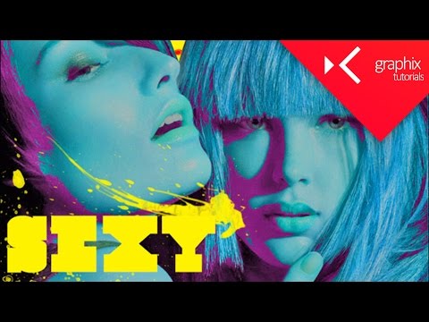 How To Make a Colorful Poster - Adobe Photoshop Tutorial - GraphixTV