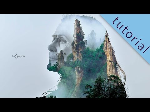 How To Make a Double Exposure - Adobe Photoshop CC 2015 - GraphixTV