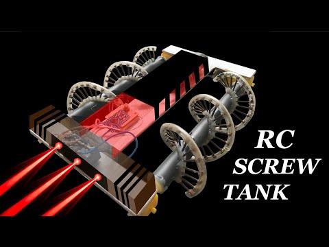 How To Make a SCREW DRIVE RC TANK | RC SCREW TANK