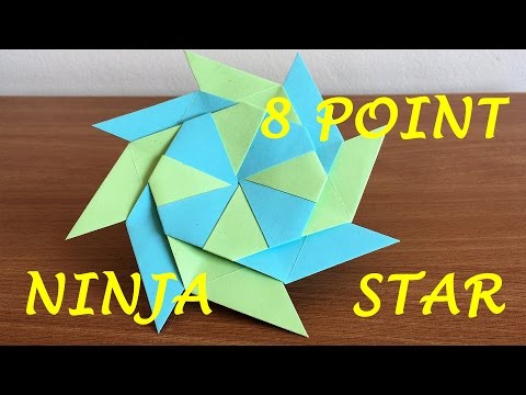 How To Make a Transforming Ninja Star (8-Pointed)