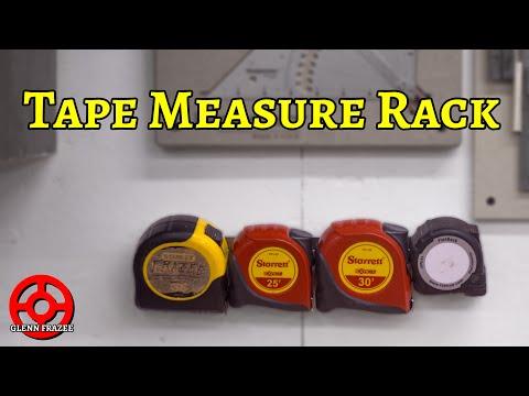 How To Make a Wall-Mount Tape Measure Rack | Workshop Organization