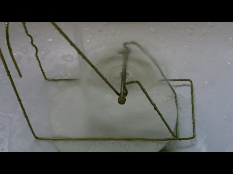 How To Make a Waterwheel - Simple &amp;quot;micro-hydro&amp;quot; (using a bottle, metal hanger &amp;amp; bolt) DIY