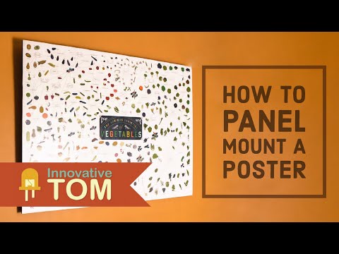 How To Mount a Poster or Print To a Plywood Panel