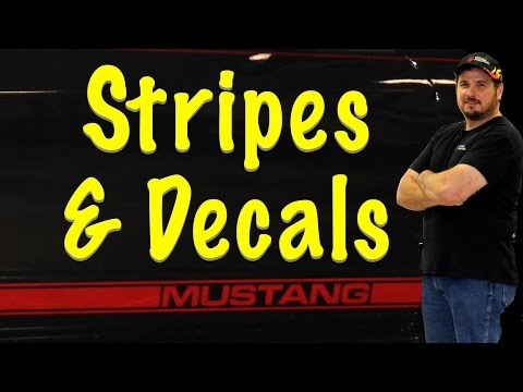 How To Paint (Pinstripes and Decals) on Car for the Artistic Challenged- Eastwood Mustang Project