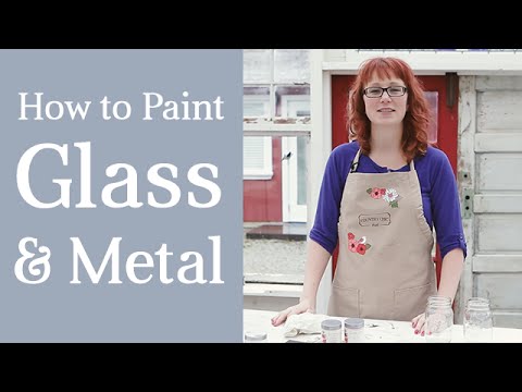 How To Paint Glass and Metal, and the Best Way to Distress | Tricky Surface Painting Tutorial