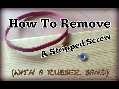 How To Remove A Stripped Screw (with a rubber band) - Lifehack !!!