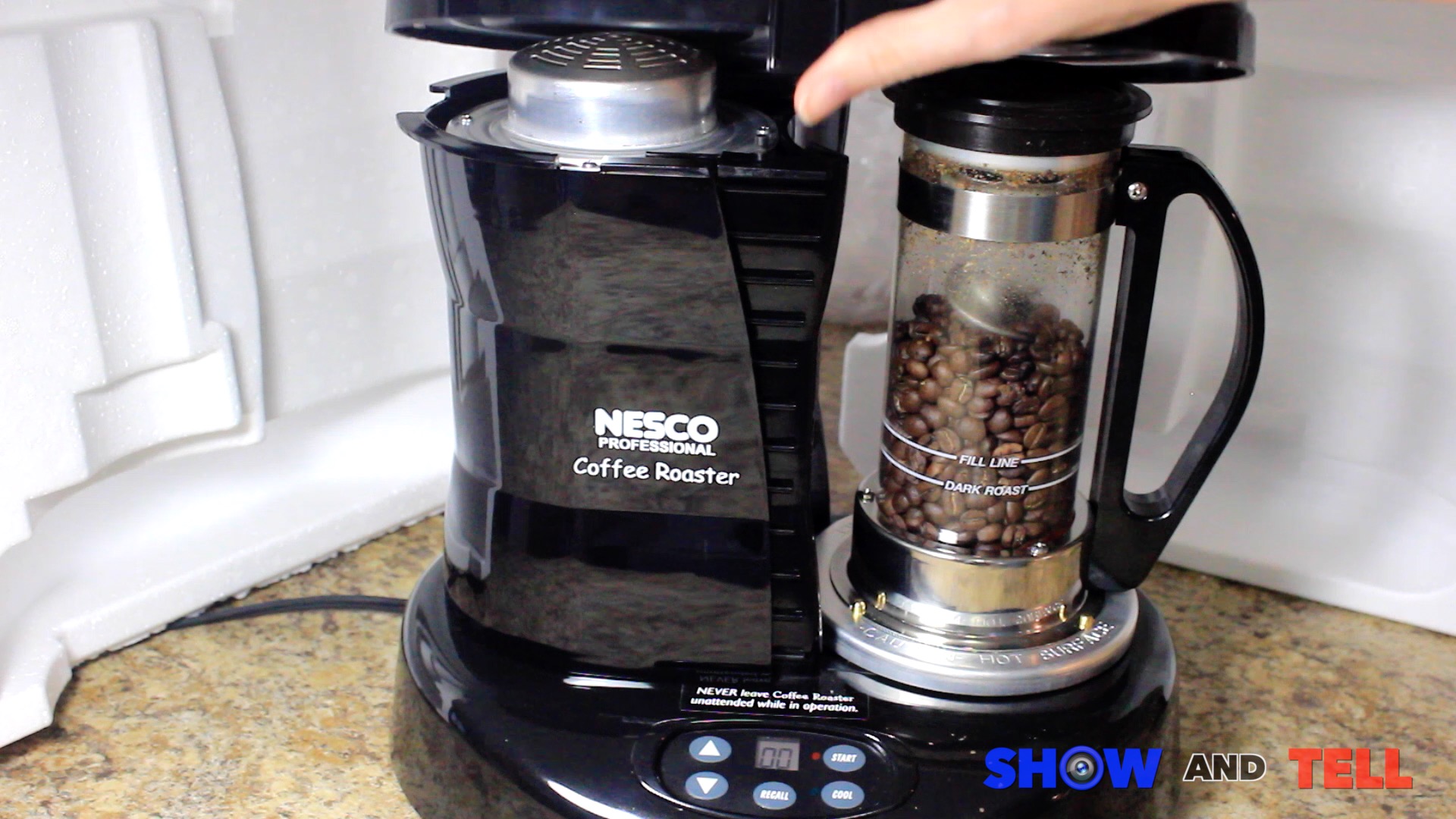 How To Roast Coffee Beans At Home - Nesco Open Lid.jpg