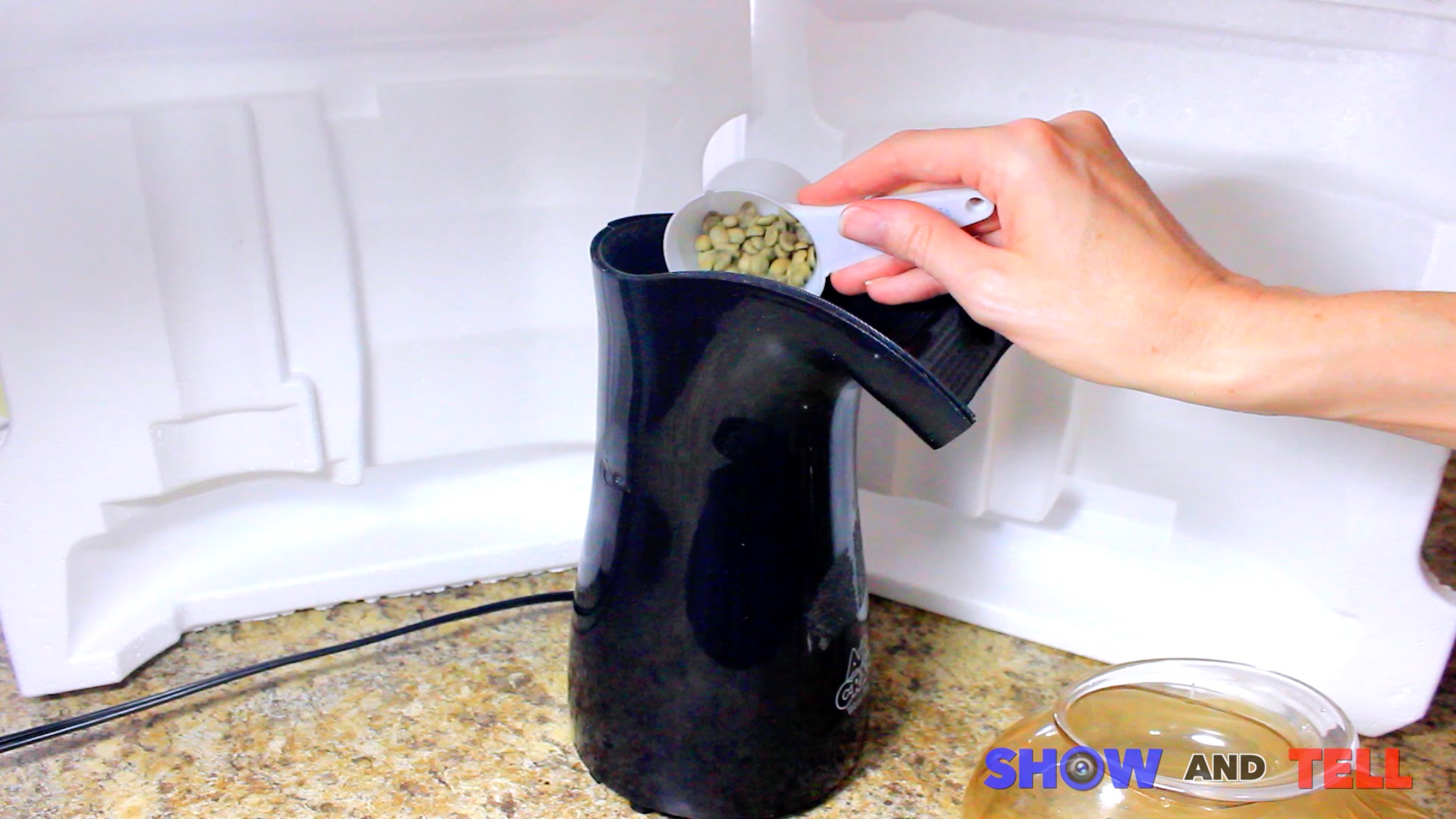 How To Roast Coffee Beans At Home - Pour Beans in Popcorn Popper.jpg