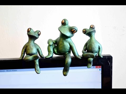 How To Sculpt A Polymer Clay Frog Computer Buddy