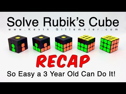 How To Solve Rubik's Cube: So Easy A 3 Year Old Can Do It (RECAP)