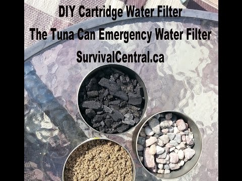 How To Water Filter : Tuna Can Cartridge System