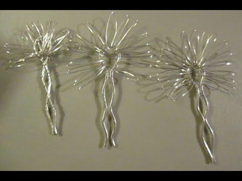 How To Wire Wrap A Flower Hair Fork