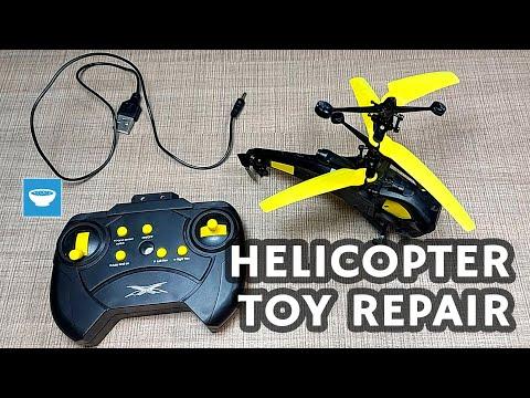 How a helicopter toy is easily saved from the dumpster