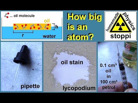 How big is an atom? Let's measure it with a simple method - einfache Bestimmung der Atomgr&ouml;&szlig;e