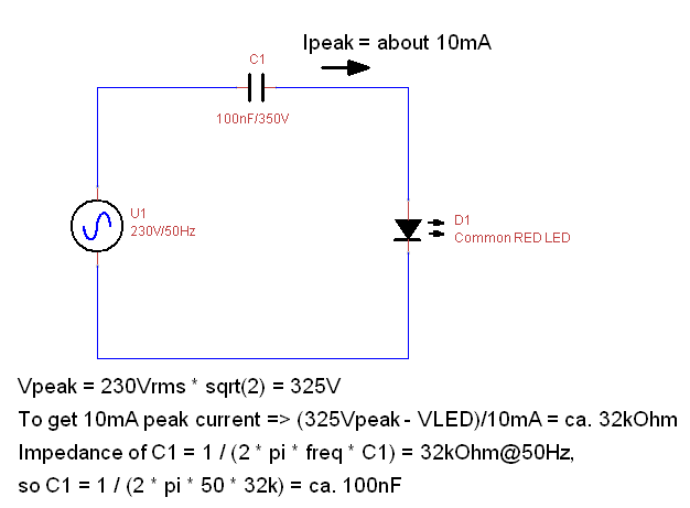 How can it be Capacitive dropper kills LED.png