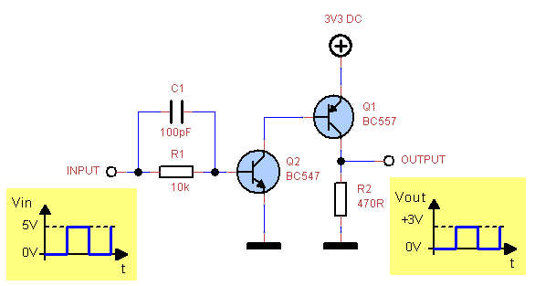 How can it be Transistor 5V to 3V level converter.png