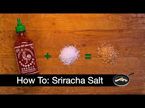 How to:  Homemade Sriracha salt