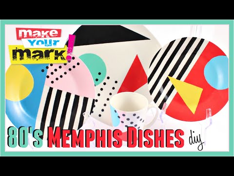 How to: 80s Memphis Dishes DIY