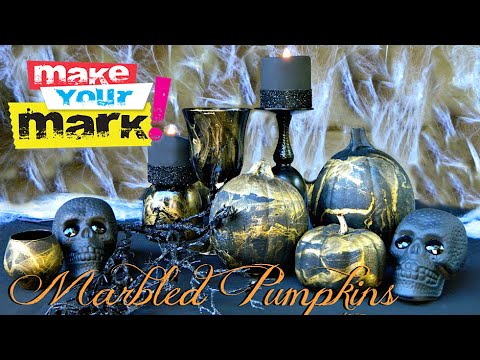 How to: Marbled Pumpkins