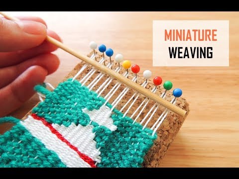 How to: Weave in Miniature! | Easy Weaving Tutorial for Beginners | Mini Tapestry Hanging