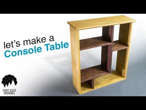 How to Build A Modern Console Table // Hallway Table