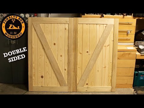 How to Build a Barn Door - Double Sided