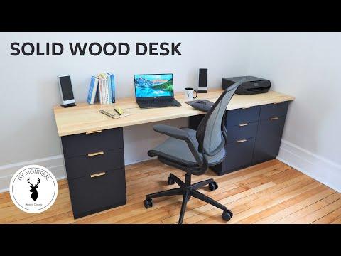 How to Build a Desk Top | DIY Desk Top Build | How to Make a Solid Wood Desk Top