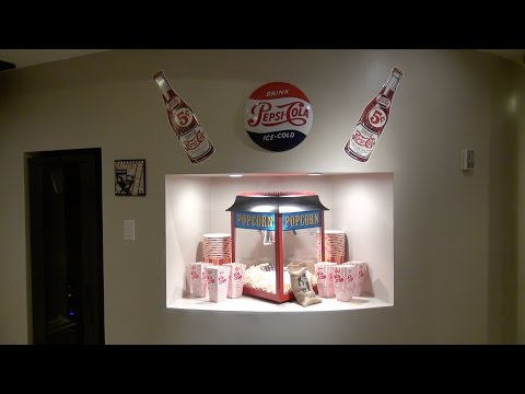 How to Build a Popcorn Niche - The Burke Home Theater Project