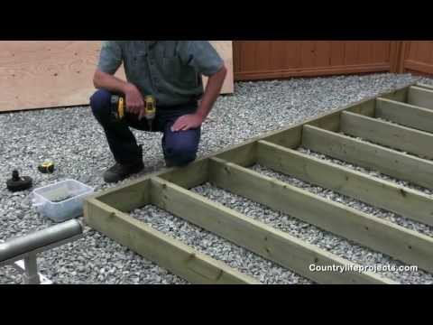 How to Build a Shed - Video 3 of 15 Framing The Shed Floor