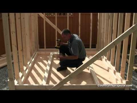 How to Build a Shed - Video 5 of 15 - How to Frame The Shed Walls