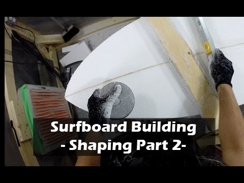 How to Build a Surfboard - 11 - Rough Shaping the Blank - Flattening Blank - Part 2