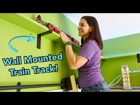 How to Build a Train Track Around a Ceiling // LEGO Train