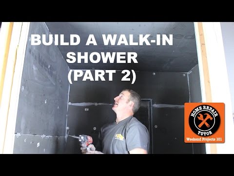 How to Build a Walk In Shower (Part 2 with Wedi Panels) -- by Home Repair Tutor