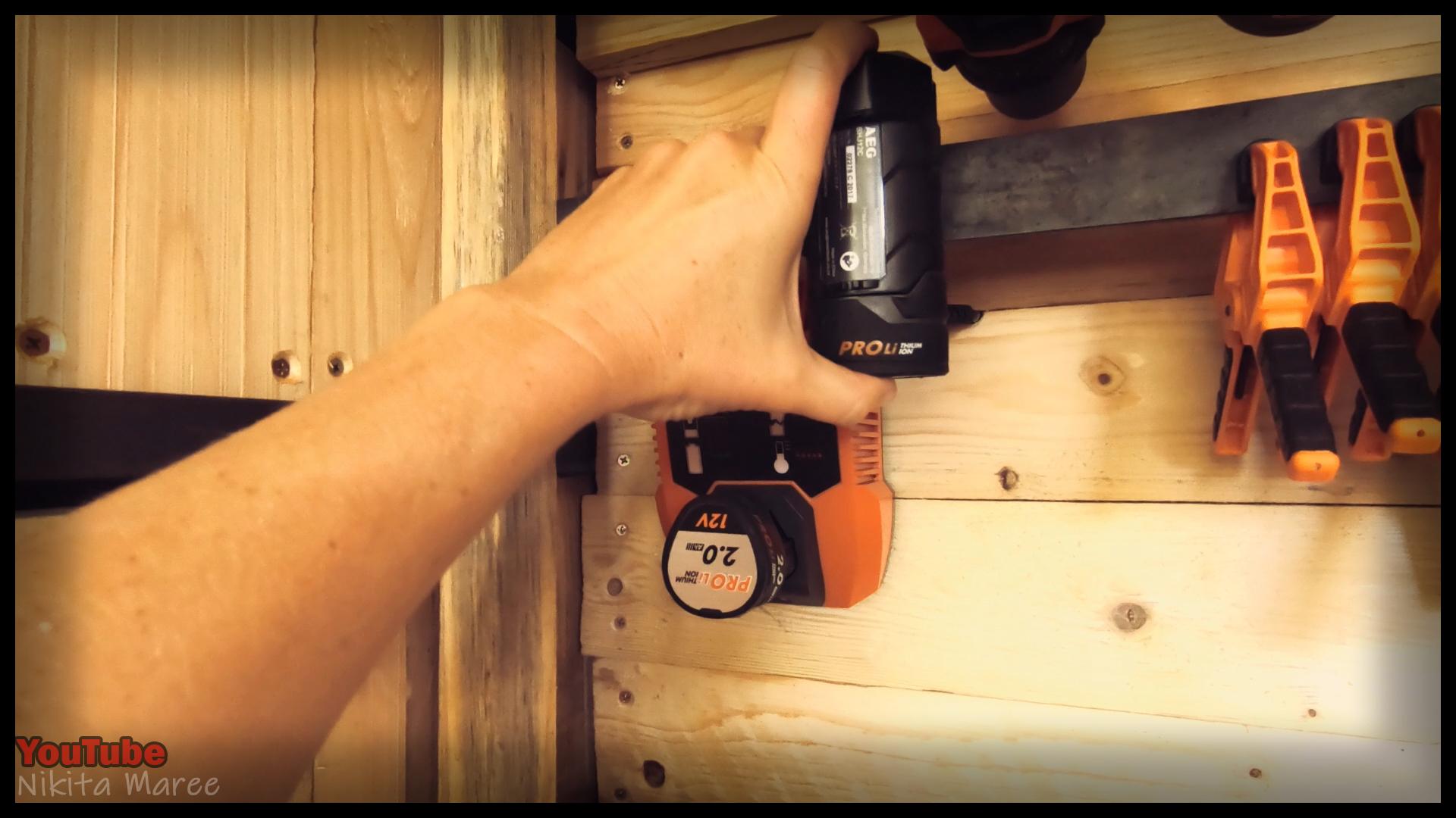 How to Build a tool shelf. DIY compact tool storage. Making a tool bench for battery tools (19).jpg